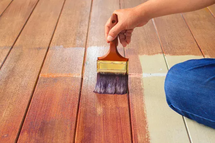 Applying the Floor Paint