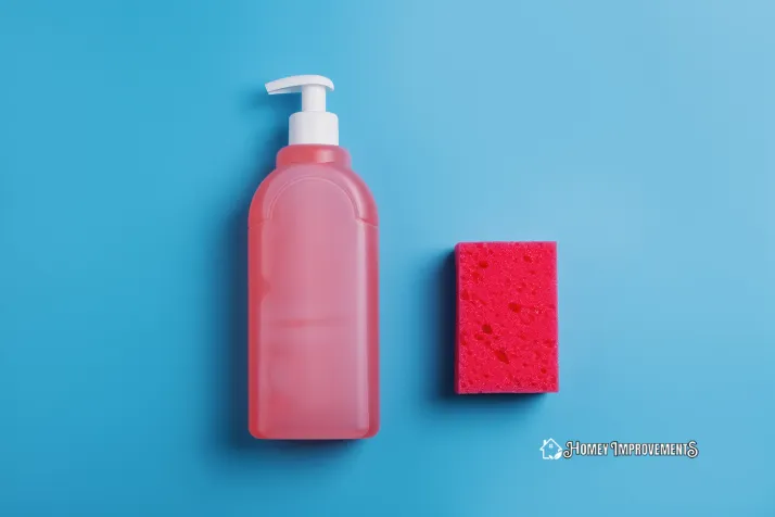 Dishwashing soap to clean grout