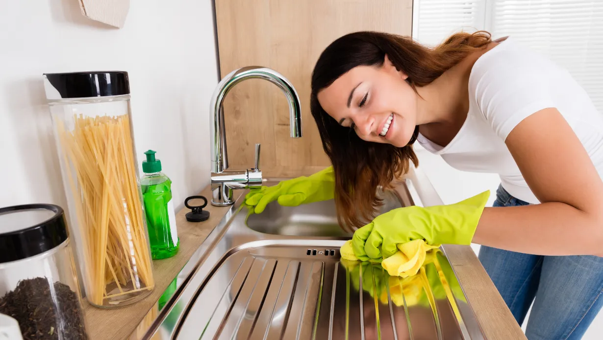 how to clean stainless steel sinks