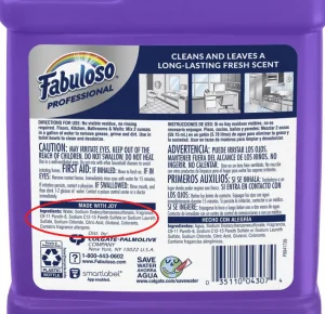 Ingredients of Fabuloso