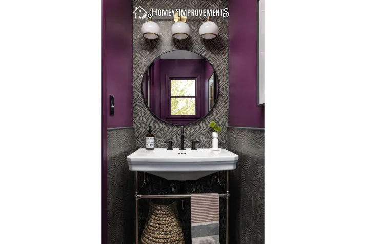 Maximalist design for bathroom vanity