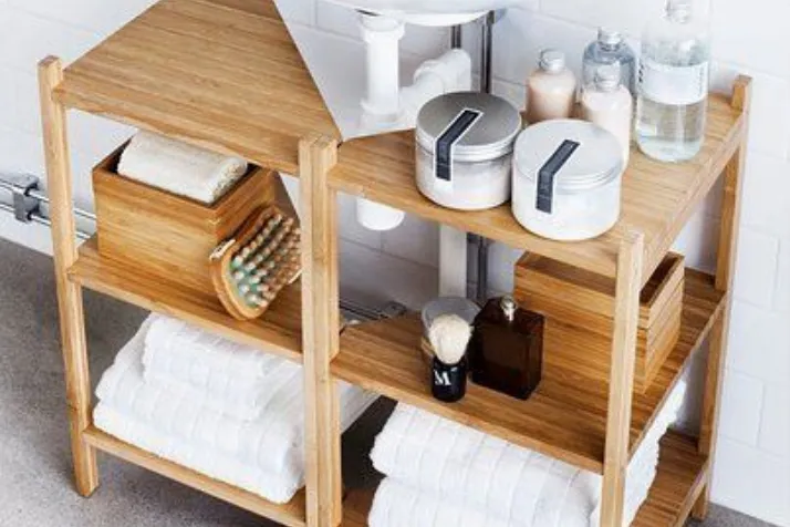 Shower shelf Under the Vanity