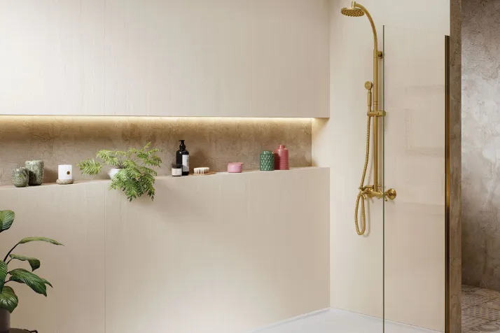 Slimline Shelving for shower